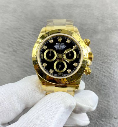 ROLEX Daytona 7750 Movement 40MM in Diameter Black Watch
